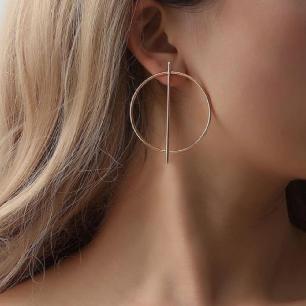 "Infinity & Beyond" Minimalist Cute Hoop Earrings - Picture 8 of 8